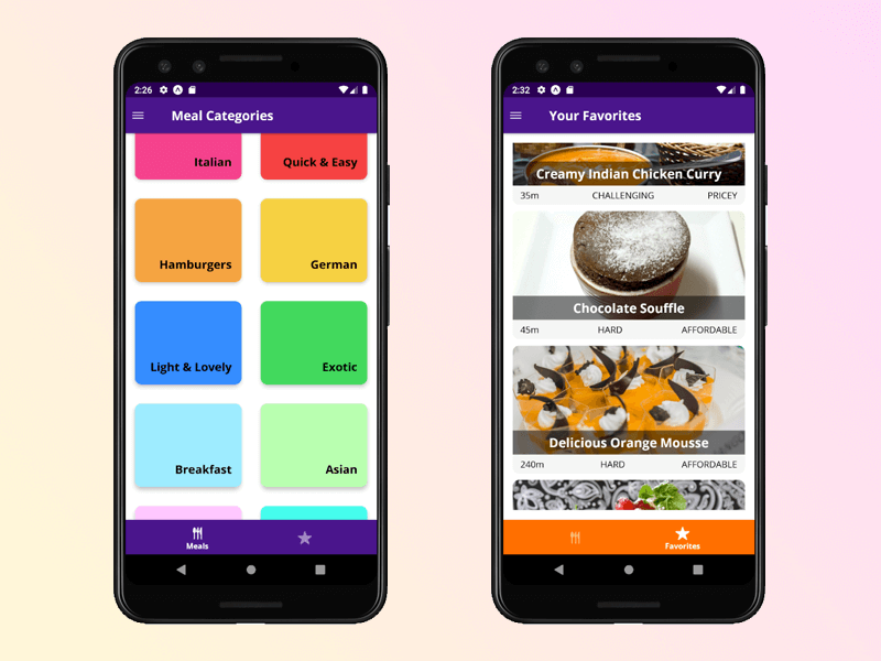 React Native Meals Application