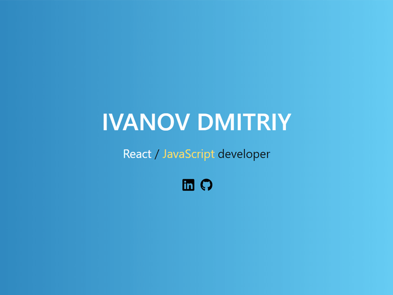 personal website